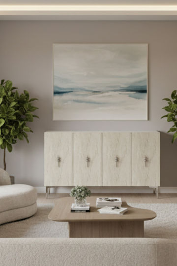 SteweHome Sideboard Holz 120x32x75cm Braun SteweHome Sideboard Holz 120x32x75cm Braun