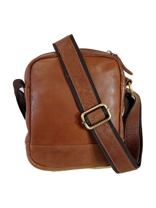 Geantă Bărbătească Din Piele De Umăr / Tip Crossbody Tabac Maro