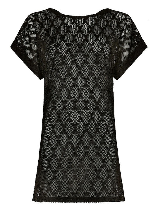 Rebelle Women's Mini Beach Dress Black