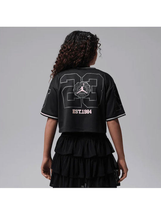 Jordan Crop Top Μαύρο