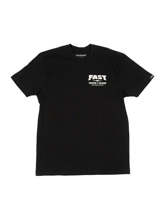 Herrenblusen Kurzarm T-Shirt Schwarz
