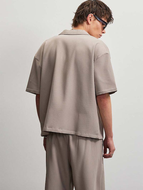 Short Sleeve Shirt Warm Taupe