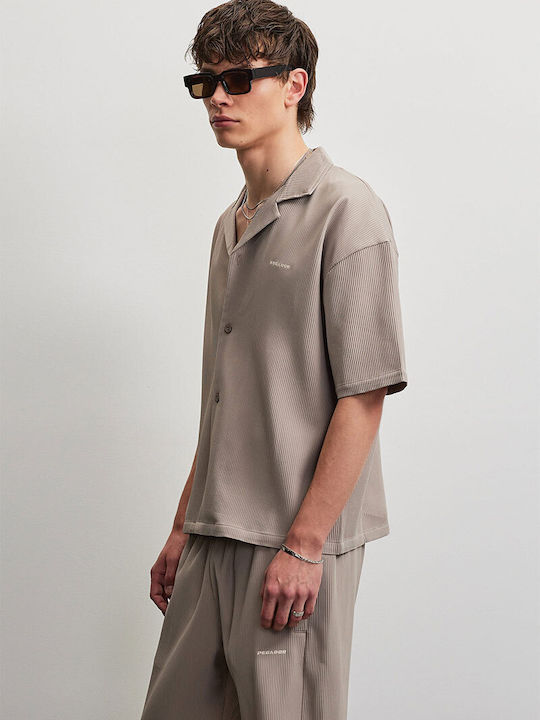 Short Sleeve Shirt Warm Taupe
