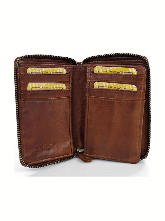 Small Leather Women's Wallet Brown