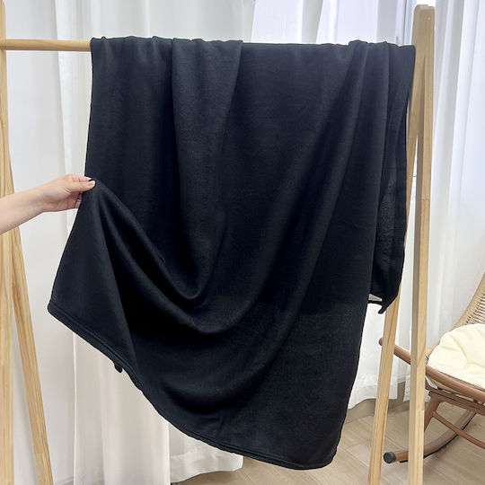 Μονή 150x200εκ. Black