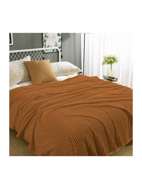 Furry Single Blanket 150x200cm Cappuccino