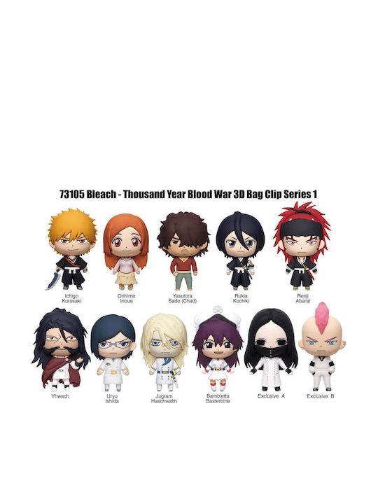 Bleach Thousand Year Blood War Series 1 3D Schaum Figural Schlüsselanhänger 1 Stück Zufallsauswahl