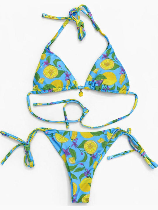 Set Bikini Triunghi Cu Burete Detașabil & Brazilia Lemon