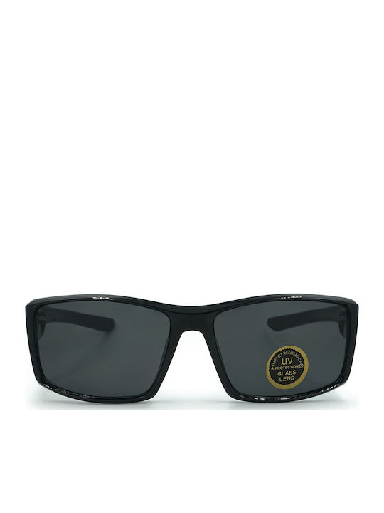Optosquad Ochelari De Soare Negri Cu Ramă Din Plastic Optosquad Ochelari De Soare Negri Cu Ramă Din Plastic