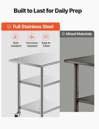 Vevor Stainless Steel Workbench