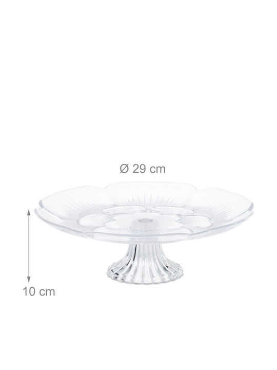Relaxdays Suport Pentru Prăjituri Cu Suport Transparent 29x29x10cm