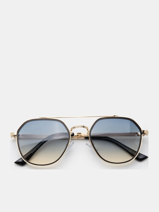 Luigi Unisex Sunglasses With Green Metallic Frame And Green Lens 4869631