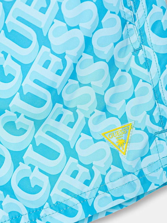 Guess Kinder Badebekleidung Badeshorts Hellblau