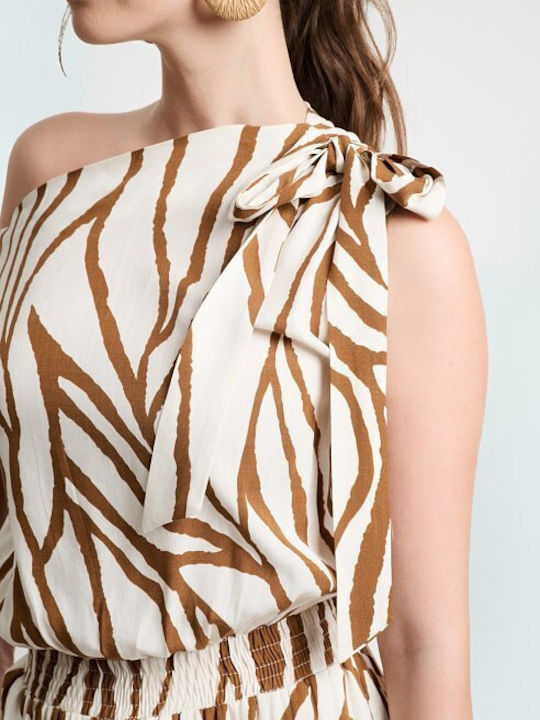Women's Brown Jumpsuit