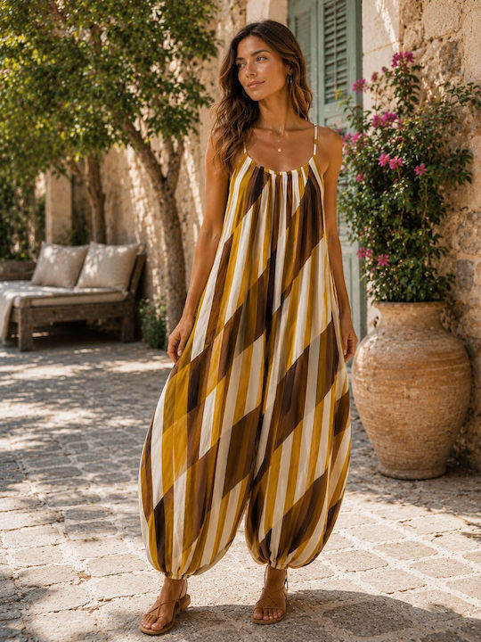 Women's One-piece Jumpsuit Yellow