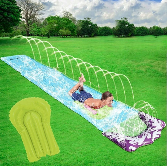 Set Tobogan Acvatic Zola Placă Gonflabilă 71 X 480 Cm Albastru Verde