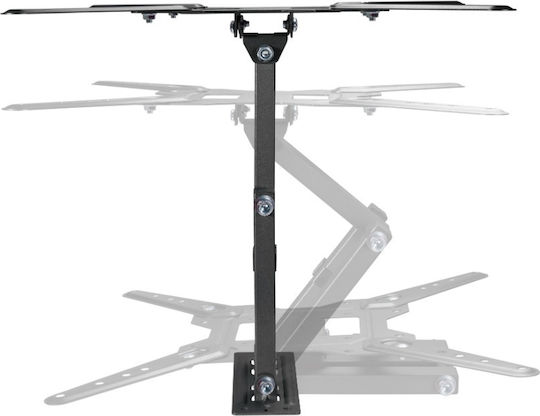 Brateck Βάση Τηλεόρασης Τοίχου έως 55" και 30kg Μαύρο