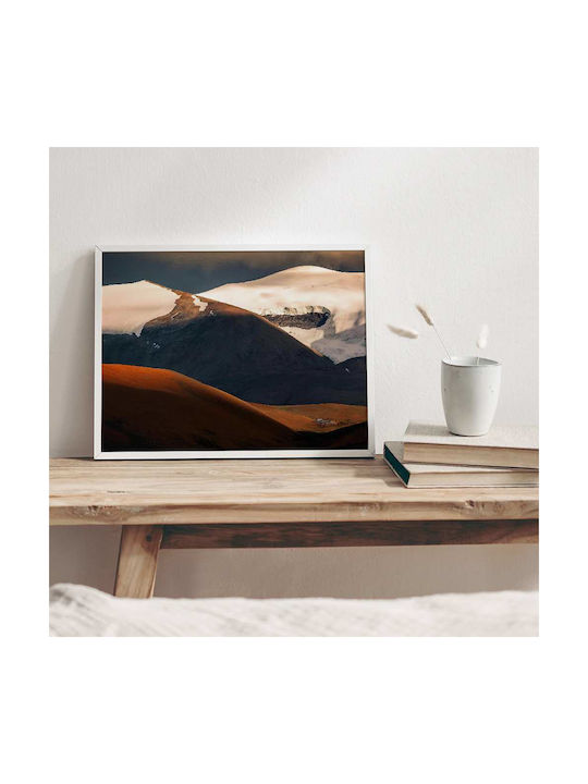 Poster Mountain Pst25134 40cm X 50cm Premium Black Wooden Frame