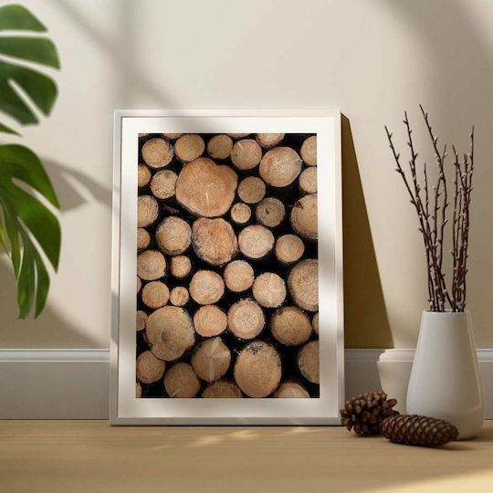 Poster Logs Pst25112 40cm X 50cm Premium Cadru Din Lemn Negru