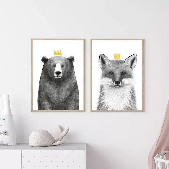 Παιδικό Κάδρο Queen Fox 40x50εκ.