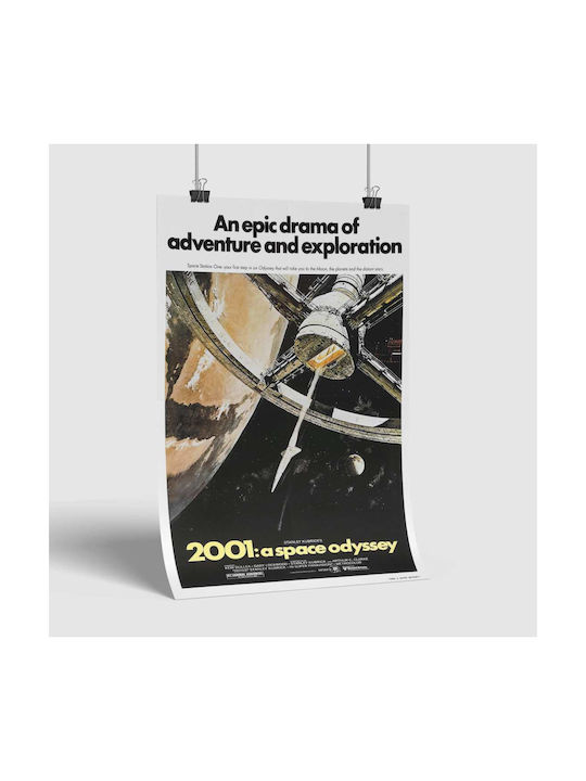Poster 2001 A Space Odyssey Mv237 40cm X 50cm Premium Μαύρο Ξύλινο Κάδρο