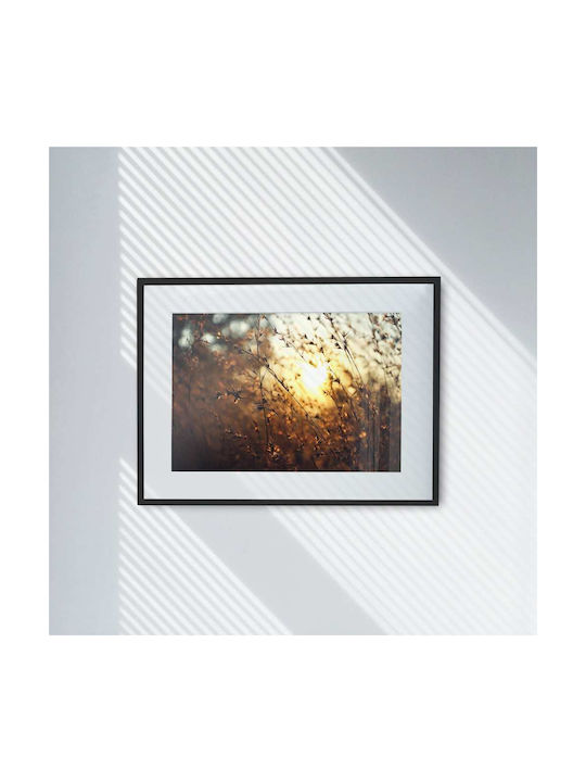 Poster Golden Sunlight Pst25121 40cm X 50cm Premium Μαύρο Ξύλινο Κάδρο