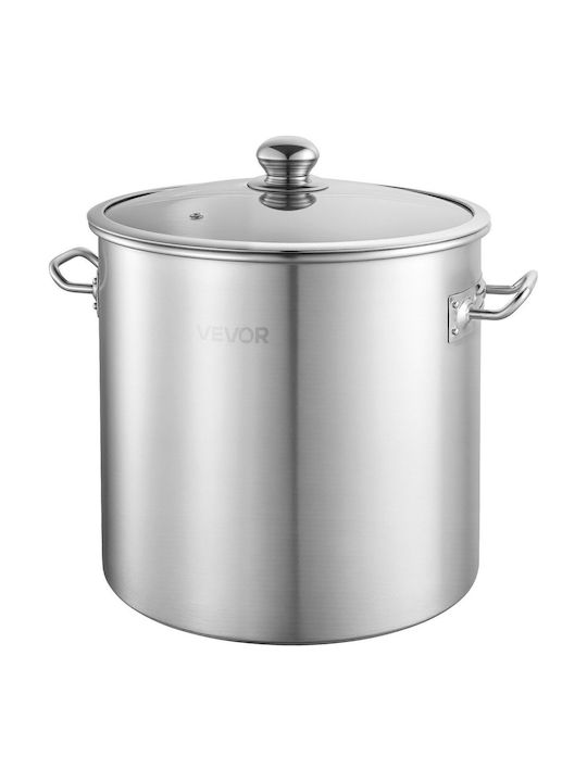 Vevor Oală Marmită cu Abur din Oțel Inoxidabil 19.9l /
