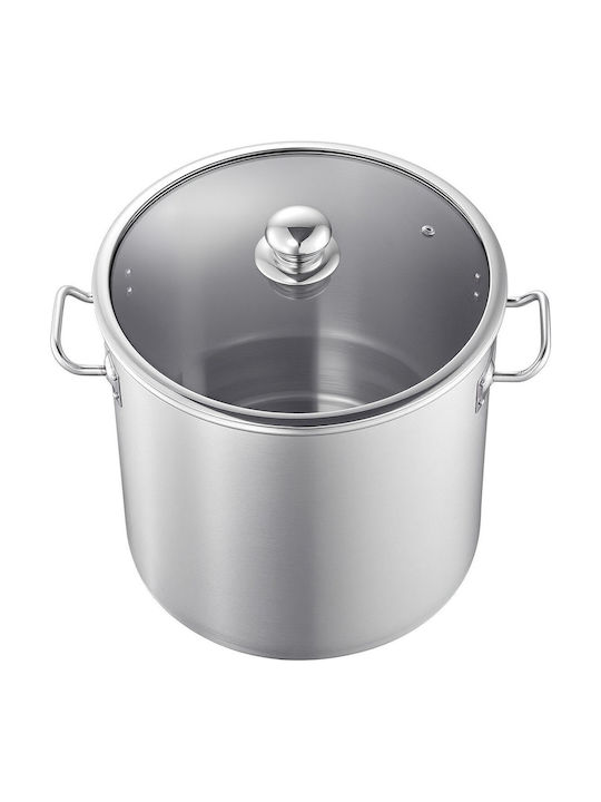 Vevor Oală Marmită cu Abur din Oțel Inoxidabil 19.9l /