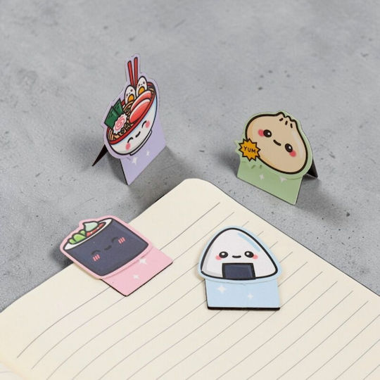 Magnetic Bookmarks Foodiemals 4 Pieces Puckator