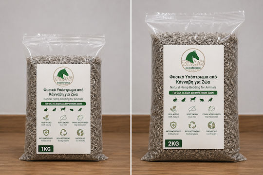 Ecostroma Υπόστρωμα Κάνναβης Τρωκτικά Μικρά Ζώα 1kg