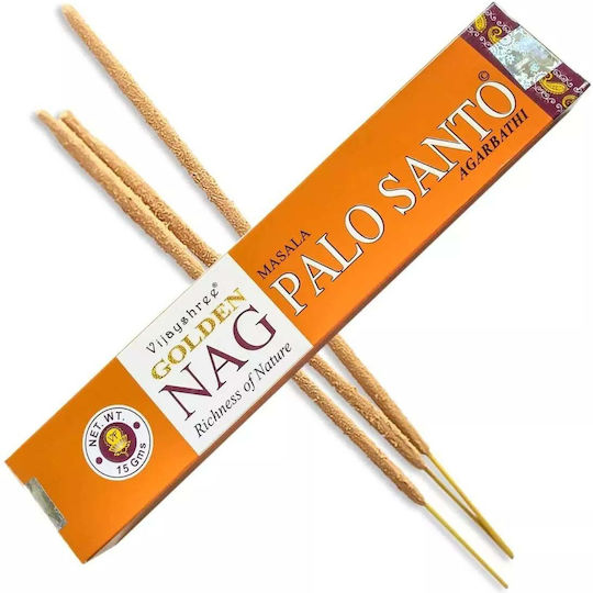 Home Fragrance Sticks Golden Nag Palo Santo Vijayshree Masala Agarbathi 15g
