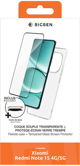 Bigben Husa Redmi Note 15 Tempered Glass Garanție Transparentă