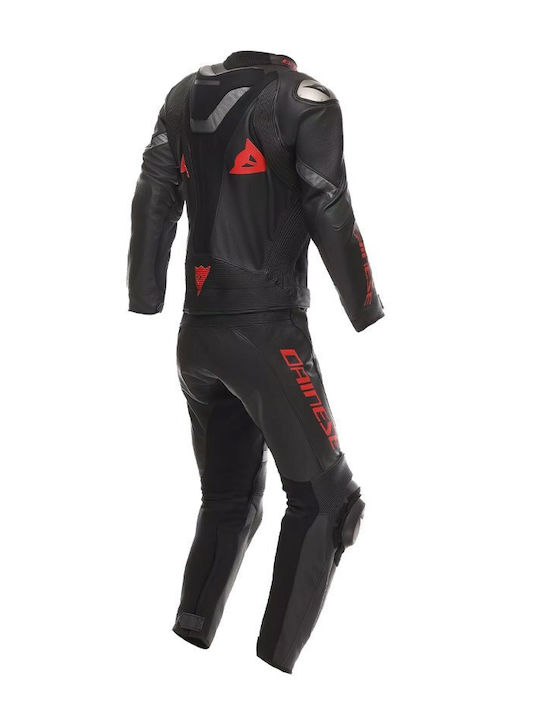 Dainese Demon Sprint Two Piece Männer Lederkombi Reitanzug Herstellerfarbe Schwarz/Schwarz/Rot-Lava Dainese Demon Sprint Two Piece Männer Lederkombi Reitanzug Herstellerfarbe Schwarz/Schwarz/Rot-Lava