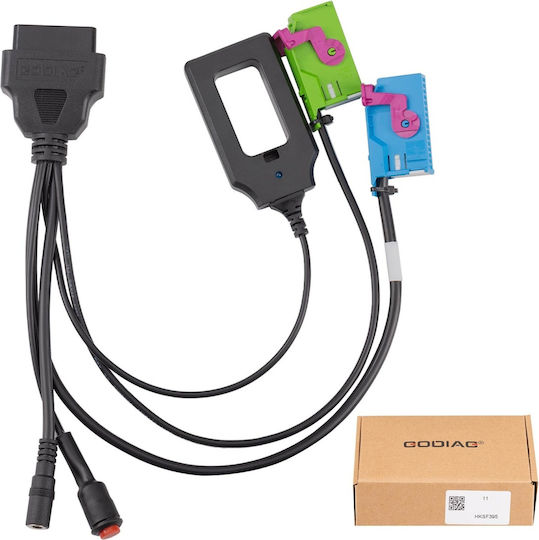 Godiag GT112 K-Linie Kabel Immo Test Schlüssel Synchronisation Kompatibel Vw Audi Skoda Seat Generation 2 3 Verbindung Zum Armaturenbrett Uhren OBD 2