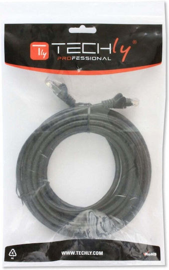 Techly U/UTP Cat.6 Ethernet Network Cable 0.5m Black