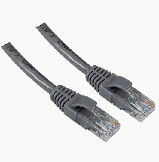 Aculine U/UTP Cat.5 Ethernet Network Cable 10m Gray