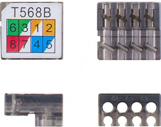 Techly Iwp-8p8c-coups6aty - Σύνδεσμος Θωρακισμένος Για Cat6 Καλώδιο Βύσμα (219169)