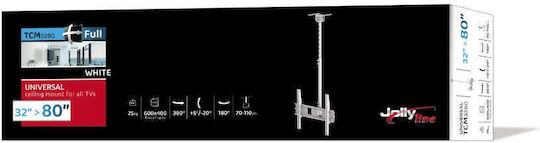 Jollyline TCM-3280 Βάση Τηλεόρασης Οροφής έως 80" και 50kg