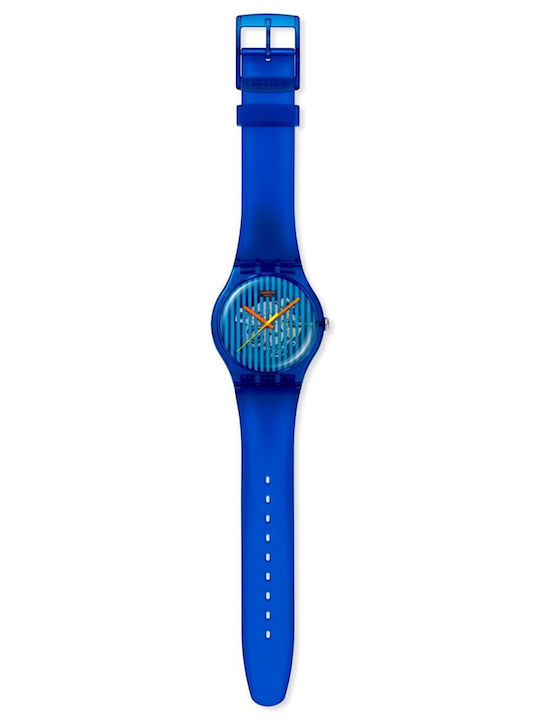 Swatch Ρολόι Μπαταρίας με Καουτσούκ Λουράκι