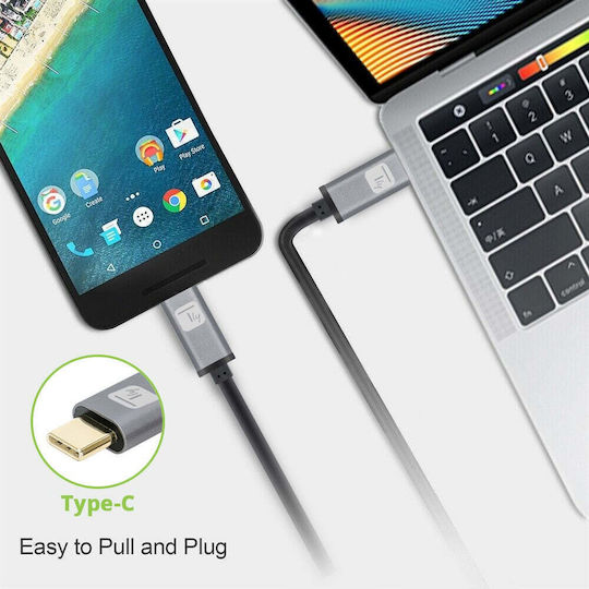 Techly Icoc USB 3.2 Cable USB-C Male - USB-C 100W PD Black 1m MUSB322-CM-010