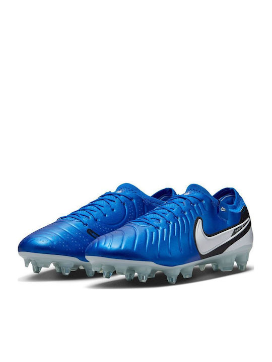 Elite Tiempo Legend 10 Elite Football Shoes with Cleats SG-Pro Blue