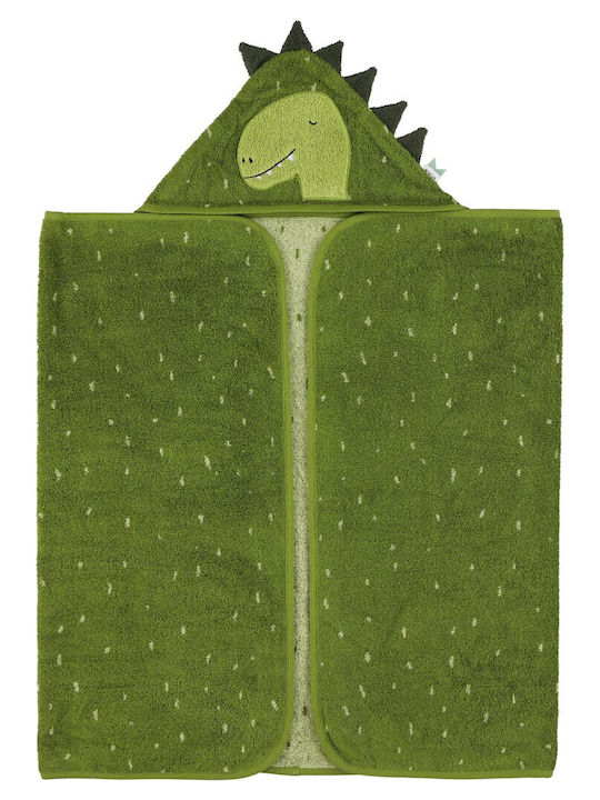 Trixie Baby Bath Towel-Bathrobe Hooded Mr Dino 70x130cm