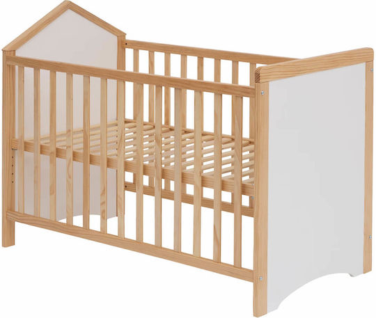 Atmosphera Babybett Braun mit Matratze 60x120cm