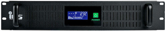 MPL 2U-2000-LCD UPS Line-Interactive 2000VA 1200W με 2 Πρίζες