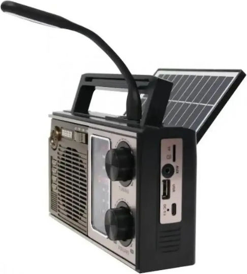 Mk-151BT Solar mit Bluetooth und USB Braun