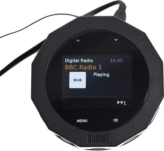 August International DR245 DAB+ mit Bluetooth Schwarz