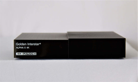 Golden Media Satellite Decoder Alpha X 4K 311130 4K UHD DVB-S2 With Built-in Wi-Fi In Black Colour