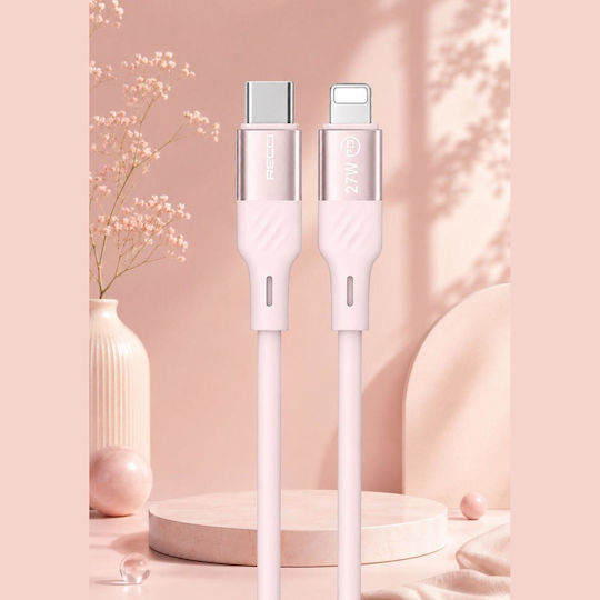 Recci USB-C to Lightning Cable 30W Ροζ 1.5m RS22CL-Pink