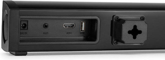 Telesystem TS5430W Soundbar 2.0 Bluetooth και HDMI 30W με Τηλεχειριστήριο Μαύρο