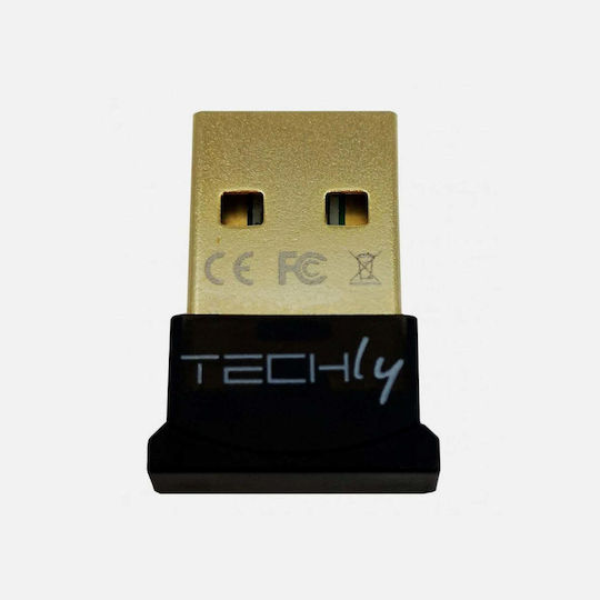 Techly USB Bluetooth 4.0 Adapter με Εμβέλεια 10m (IDATA USB-BLT4TY)